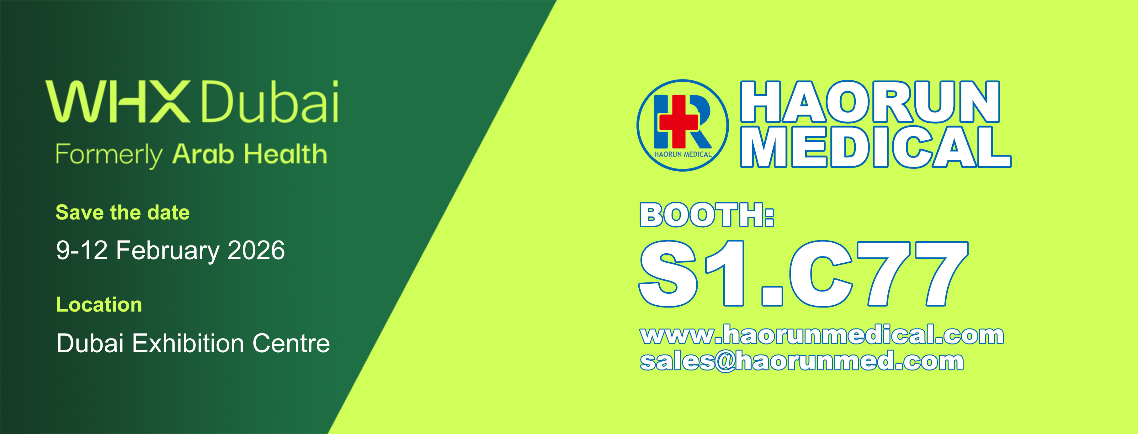 WHX दुबई 2026 मा Haorun भ्रमण गर्न स्वागत छ